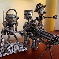 Поделка из запчастей автомобиля Поделка из запчастей автомобиля