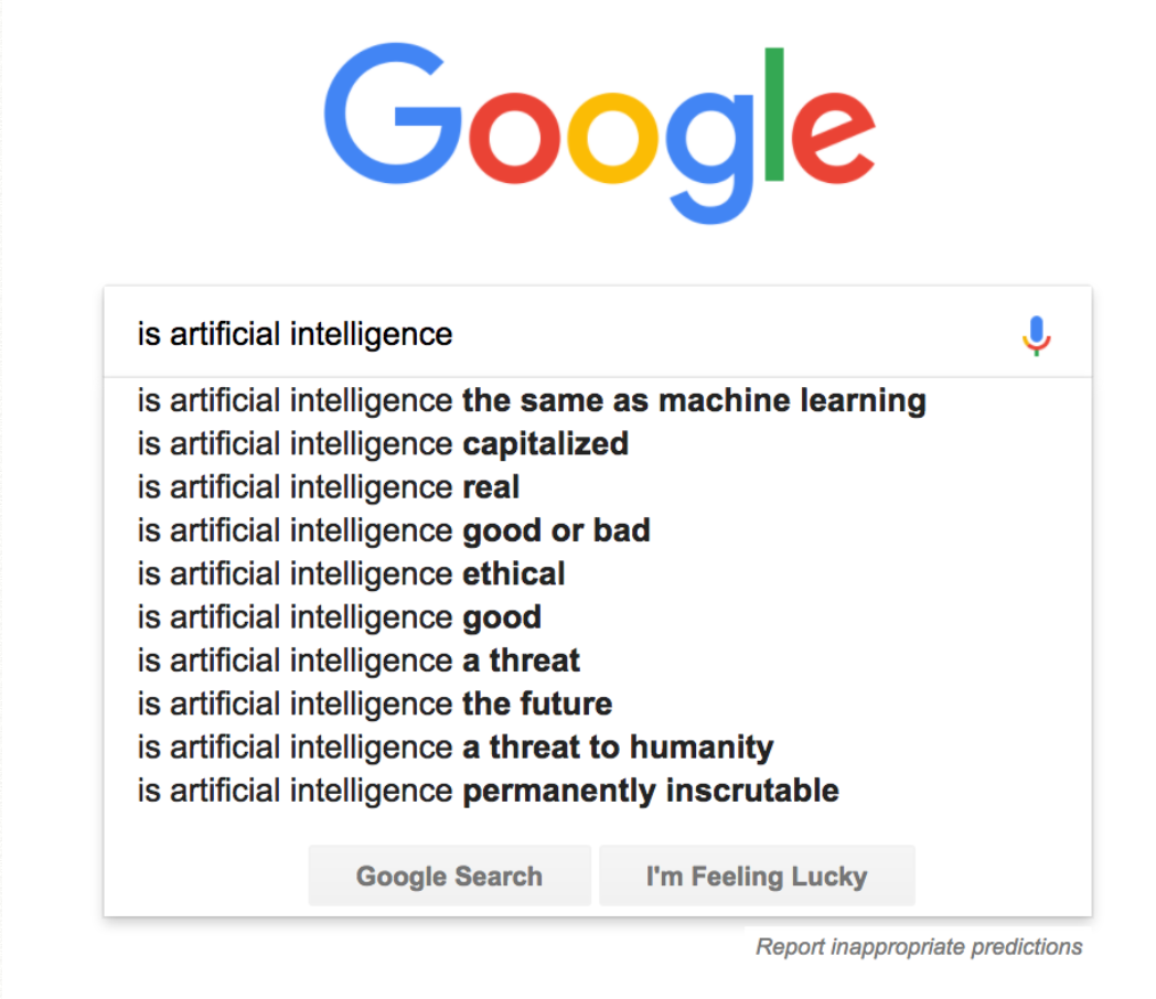 штучний інтелект приклад пошук в Google