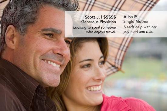 Dating site for affluent