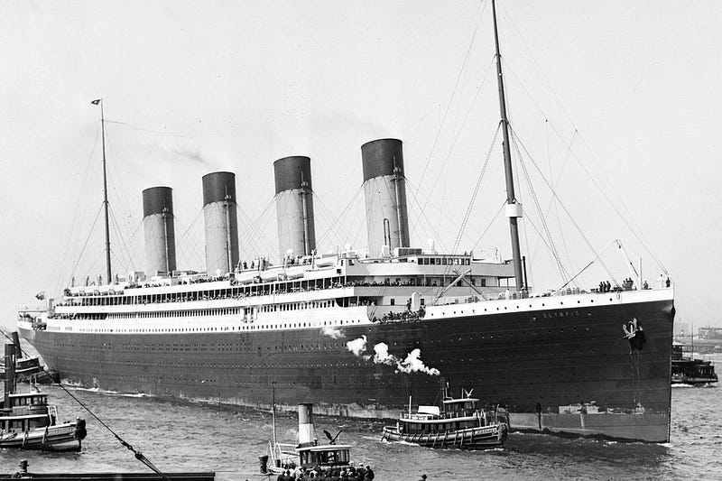 The Titanic’s sister ship the Olympic was virtually identical