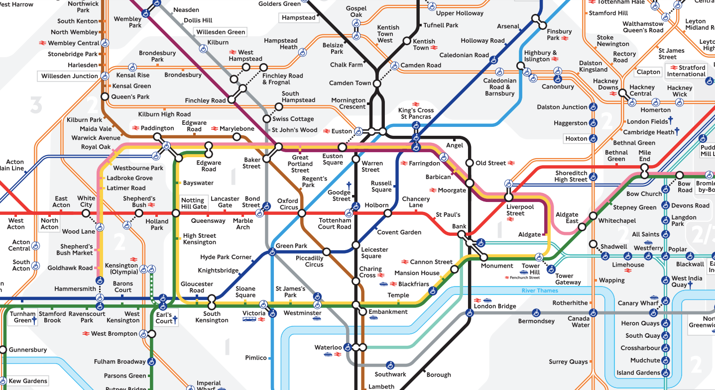 Схема метро лондона 2023. Карта метро Лондона 2020. London Underground Map Zones. Карта метро и поездов Лондона. London Subway Zones.
