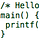 Go to the profile of Hello World!