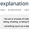English Explanations