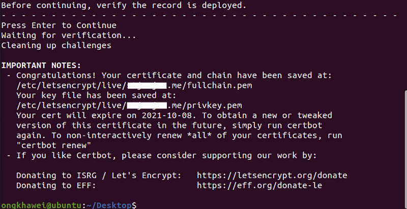 Generate Let’s Encrypt Certificate With DNS Challenge And Namecheap