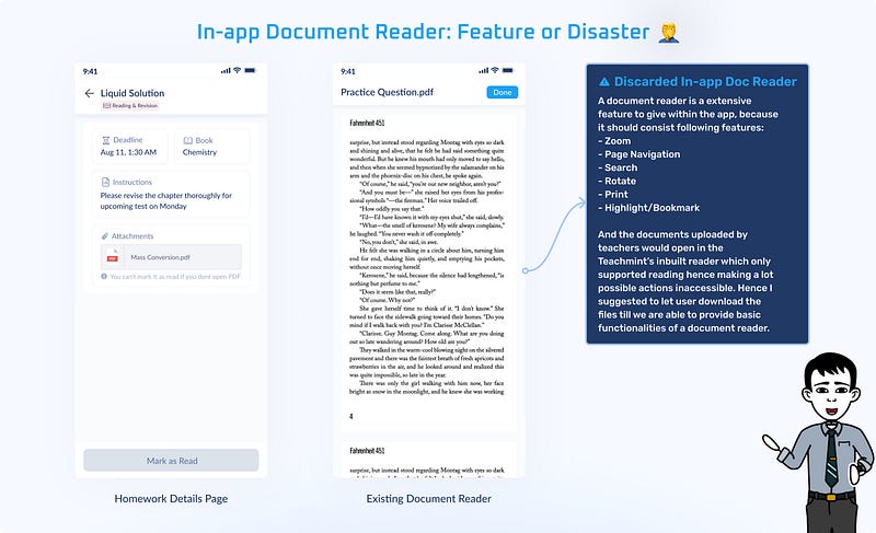 Document reader issue — limited functionality
