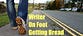 Writer on Foot Getting Bread