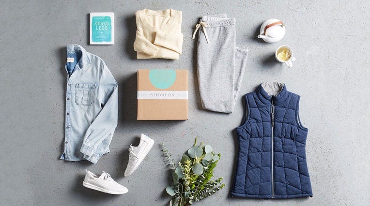 Stitch Fix’s image of clothing that comes in its deliveries