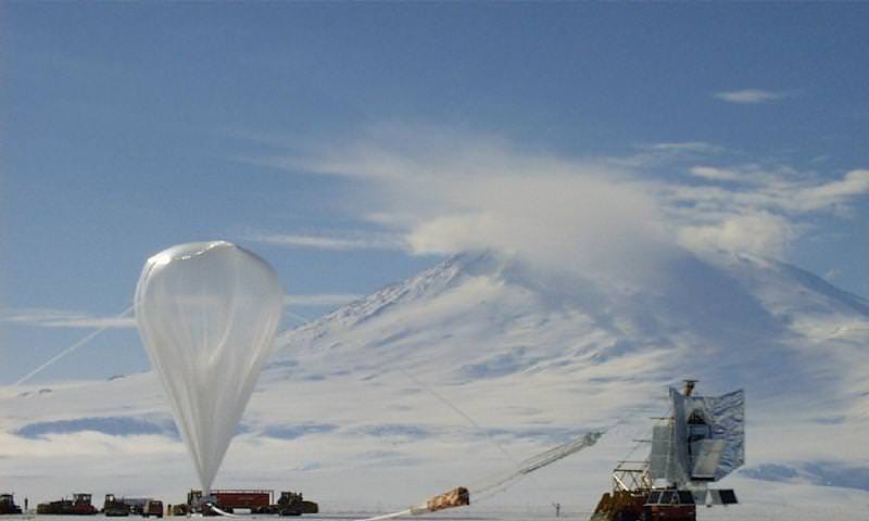 The BOOMERanG high altitude balloon telescope -- designed to fly at 42km, above almost all of Earth's atmosphere