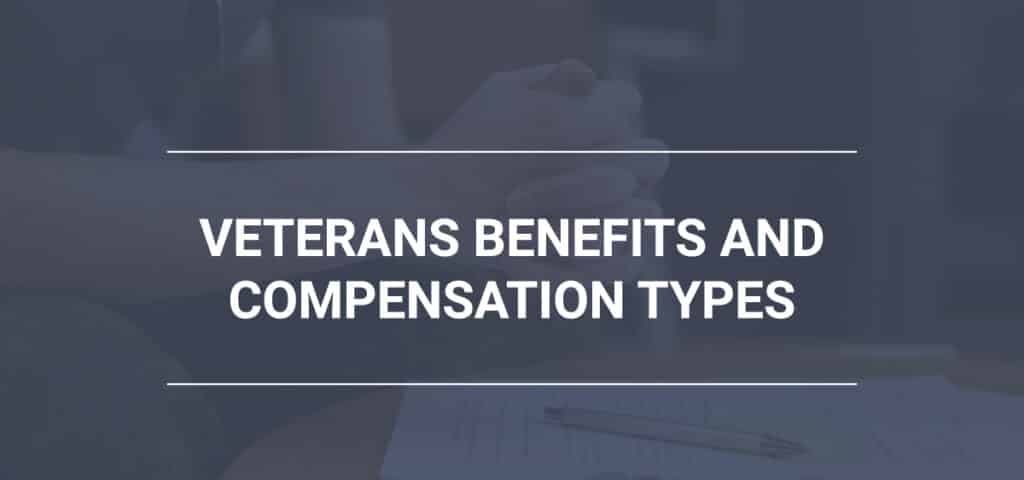 Image with title Veterans Benefits and Compensation Types