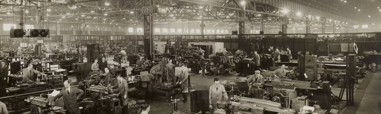 (Birmingham Museums Trust released this photo. It was published on March 9, 2020. The photo shows spitfire manufacturing from the Castle Bromwich Aeroplane Factory during World War II in Birmingham from 1940–1946.)