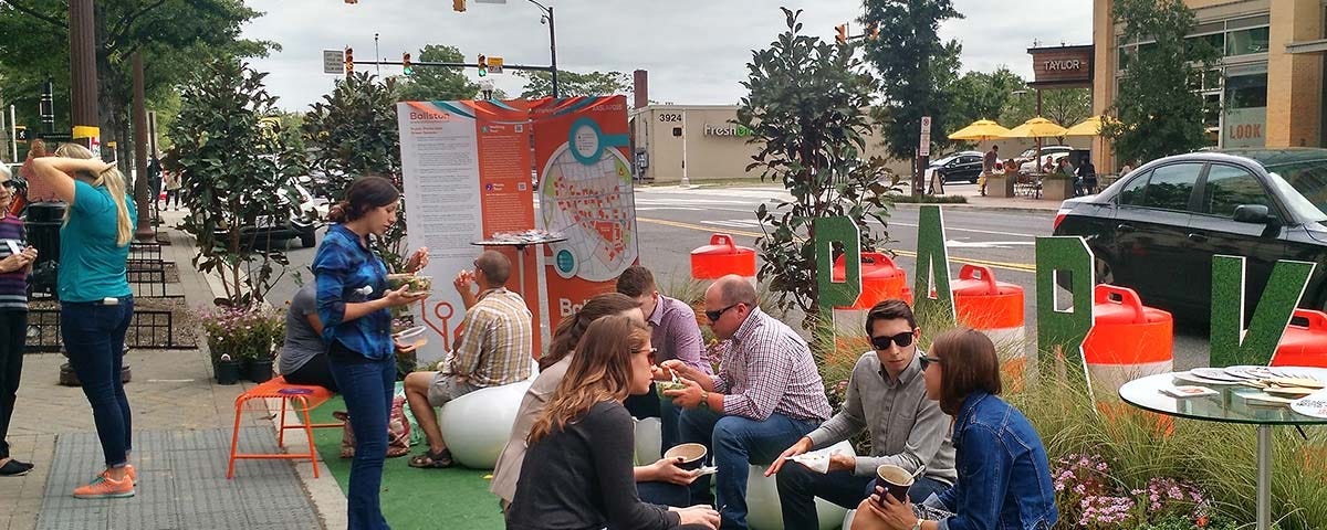 A PARK(ing) Day PUP in Arlington, Virginia