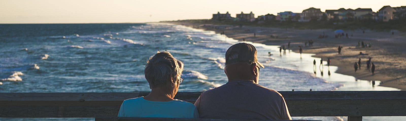 retired parents on a bench