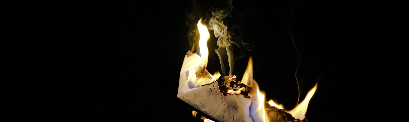 Burning papers