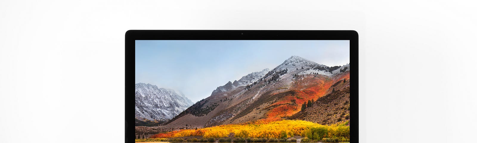 iMac on a white table