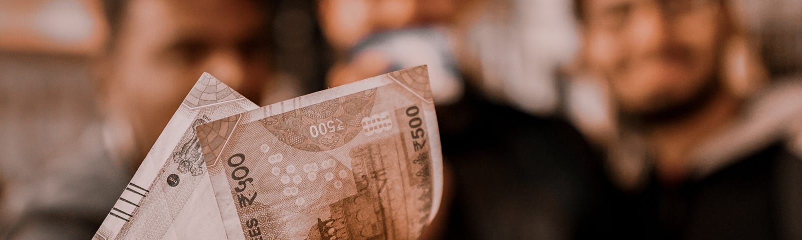 A group of students spending their money at a restaurant