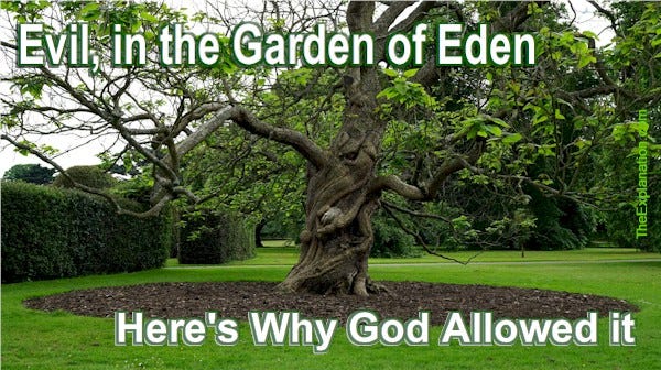Evil in the Garden of Eden. Here’s why God desired and allowed what appears to be a paradox. Corruption in Paradise.
