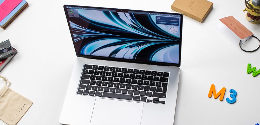 M3 MacBook Air is silver