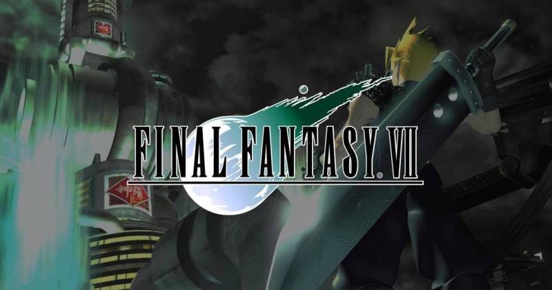 The original box cover of Final Fantasy VII.