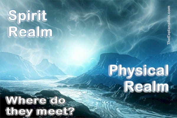 God (Spirit) created the universe (physical). Where is the conjuncture between the two?