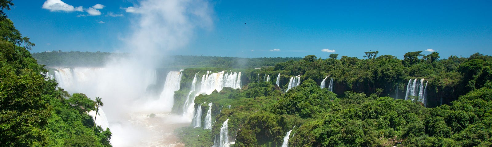 A picture of the Iguazu waterfalls