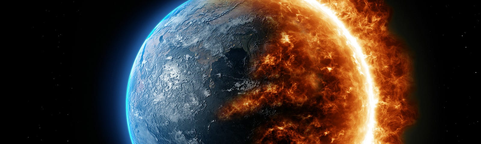 Half of the Earth is on fire.