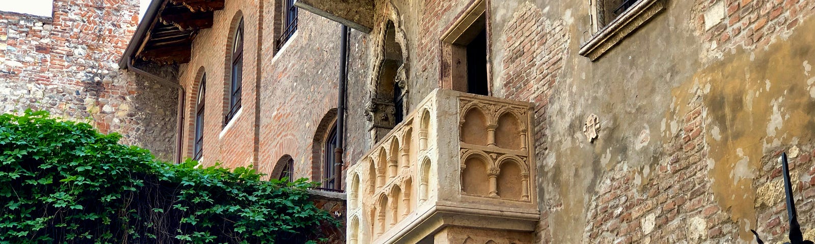 Juliette’s balcony in Verona