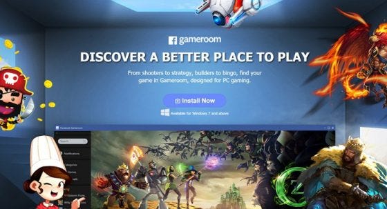 Facebook anuncia el día de hoy su plataforma de juegos Gamesroom