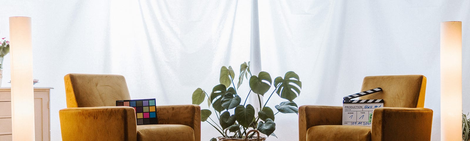 living room with two armchairs, as it could be in a psychologist’s office