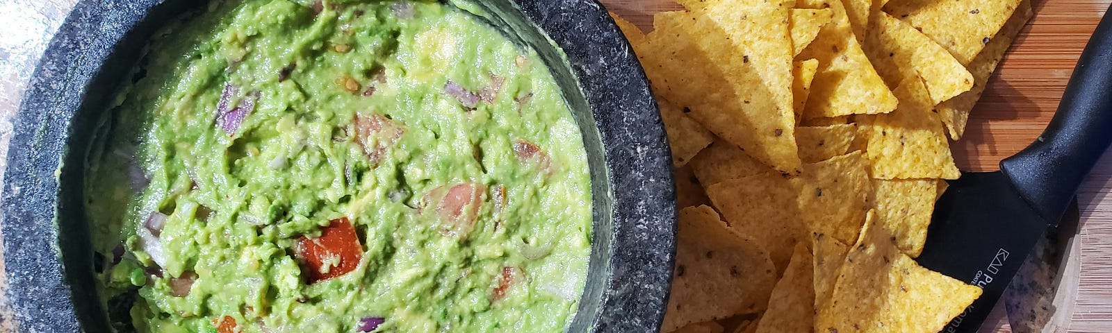 game day food — guacamole and chips