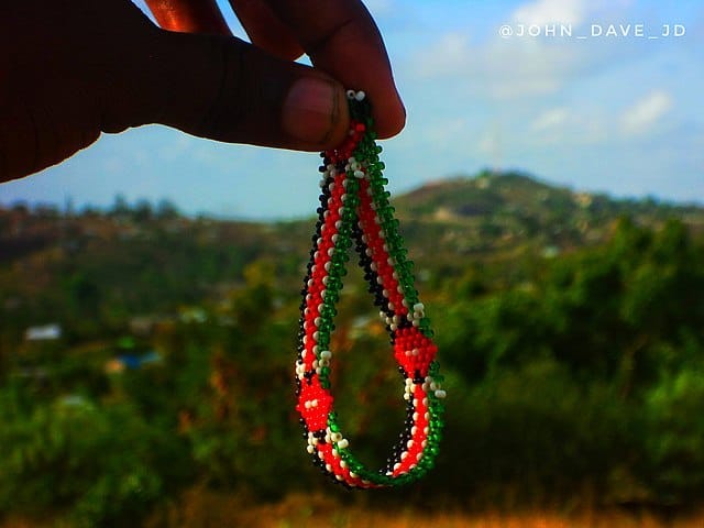 Kenyan flag bracelet