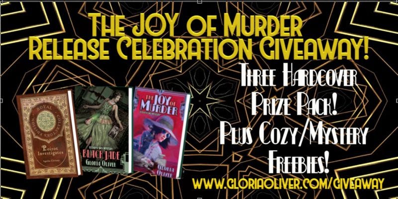 The JOY of Murder Release Celebration Giveaway Banner