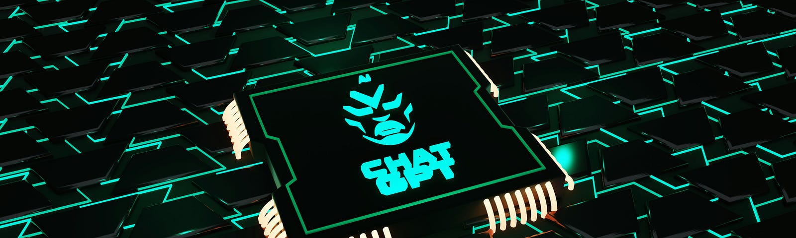 Computer chip labeled “CHAT GPT”
