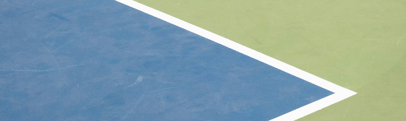 Close up detail of a tennis court.