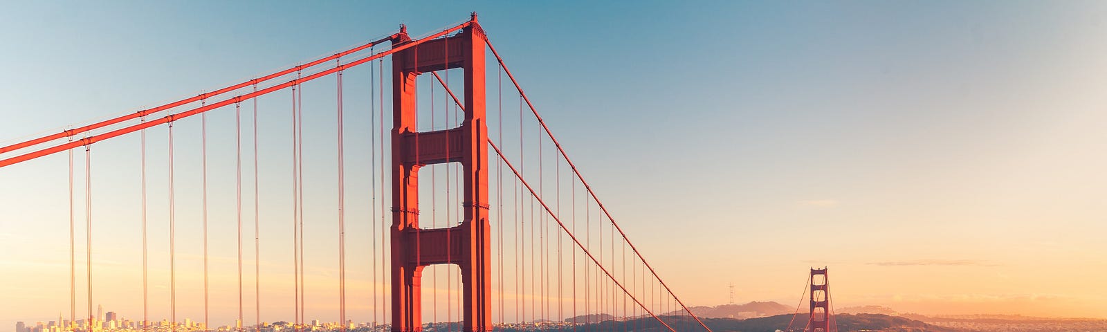 Sunset at the Golden Gate Bridge, San Francisco California