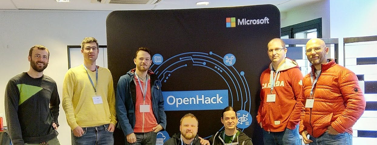 Our team at OpenHack in Paris