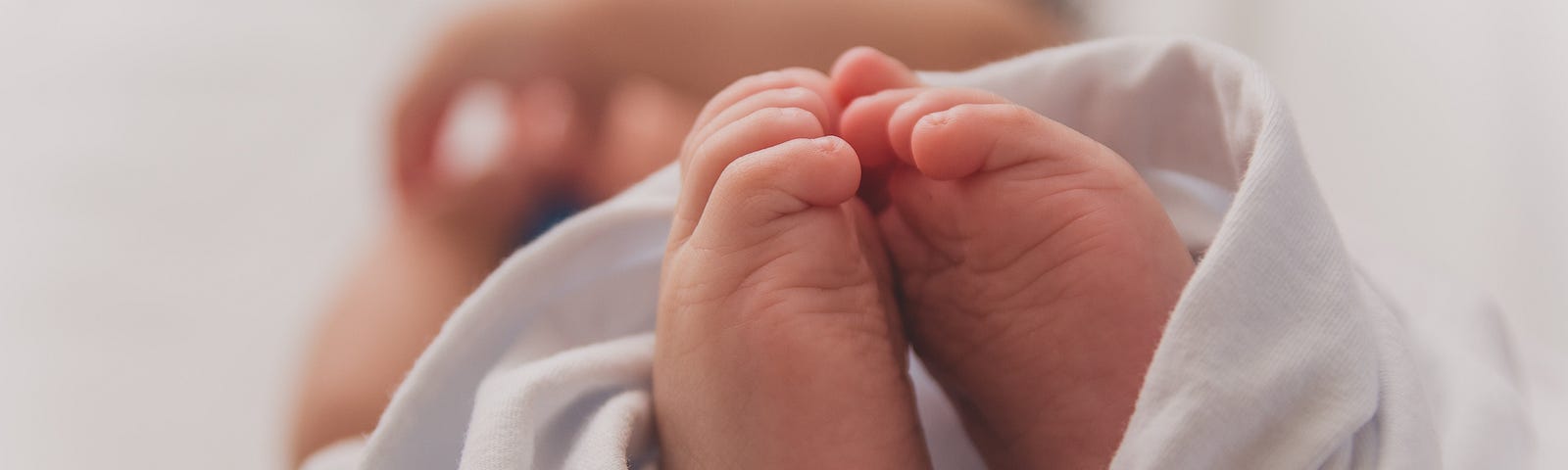 Newborn baby lying down