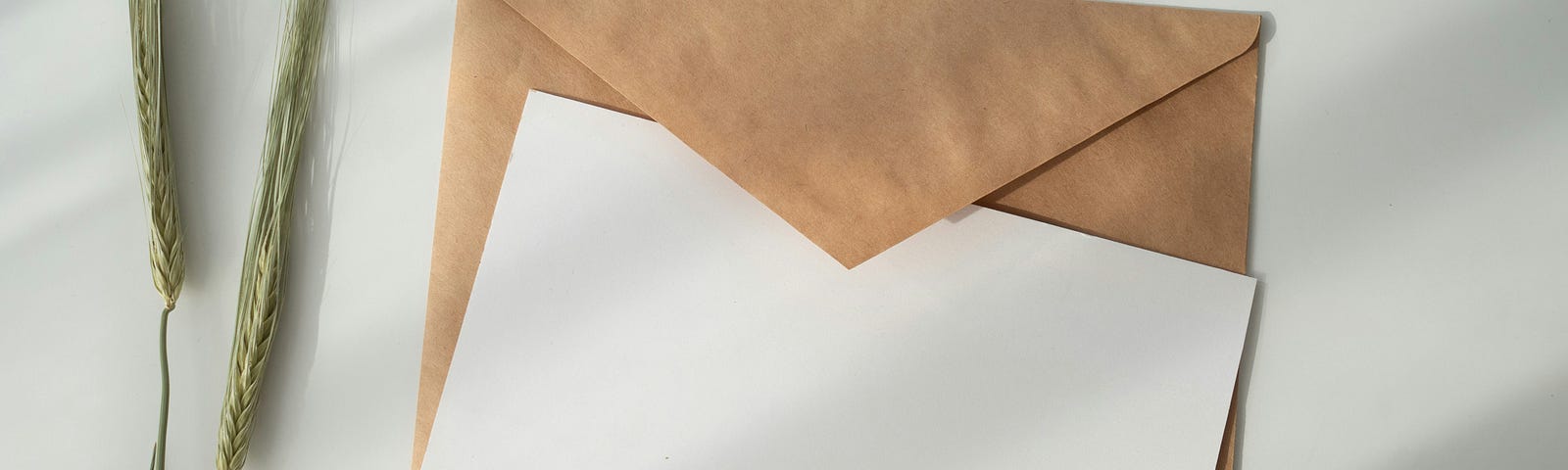 Letter and envelope