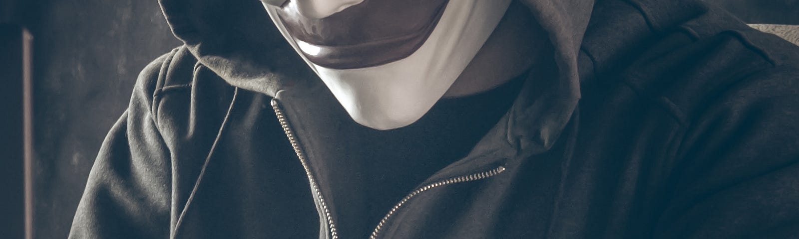 pic of a person wearing a mask- committing internet fraud