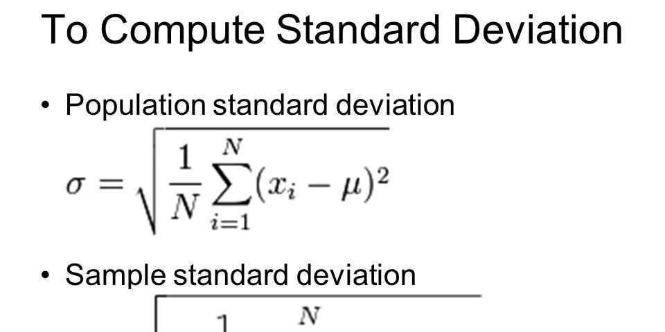 Image result for sample standard deviation vs population standard deviation