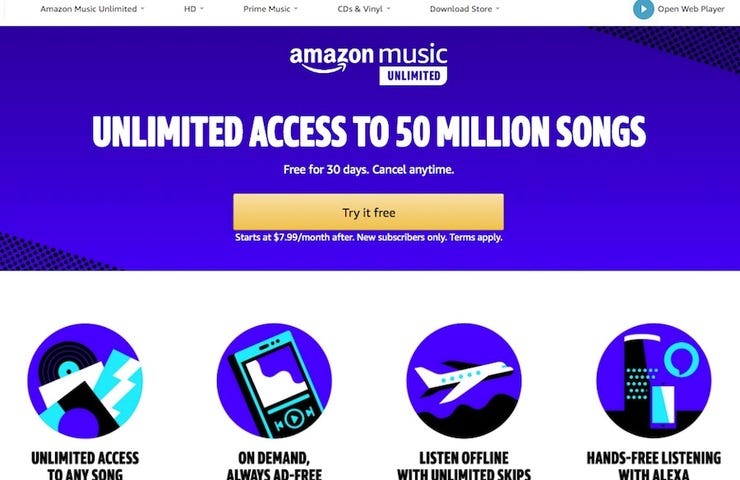 Amazon music unlimited 1