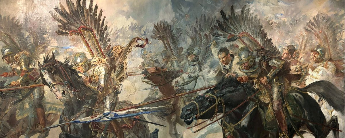 The Polish cavalry, Hussars, from Batowski-Kaczor reproduction painting