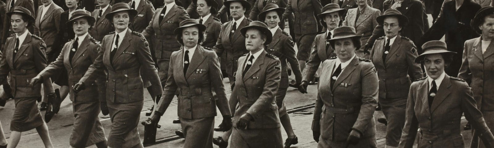 ladies marching.