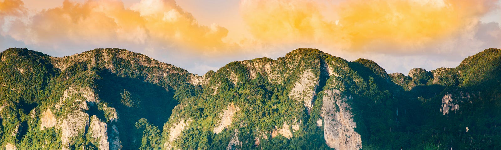 Mountains and Ocean in Thailand