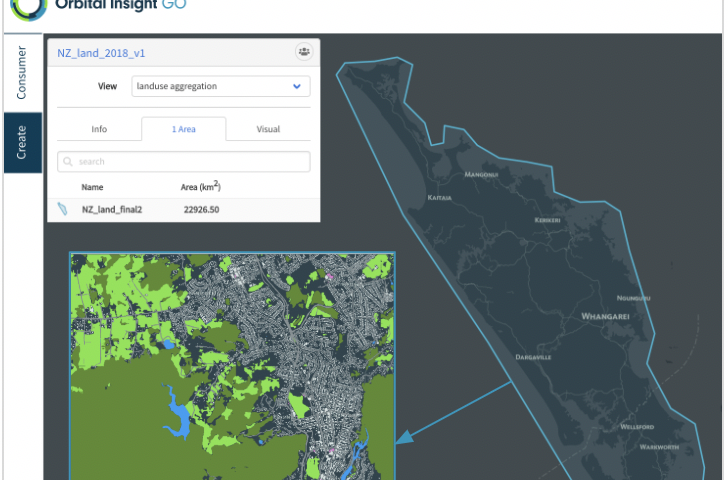 Orbital Insight GO land use mapping