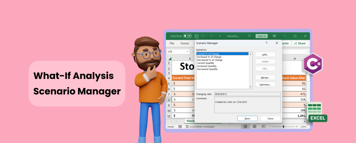 Explore the Possibilities of the What-If Analysis Scenario Manager in Excel Using C#