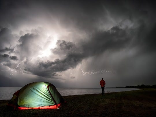 Thunderstorm on the lake | Travvel Land |