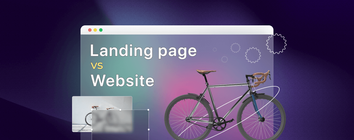 landing page vs website