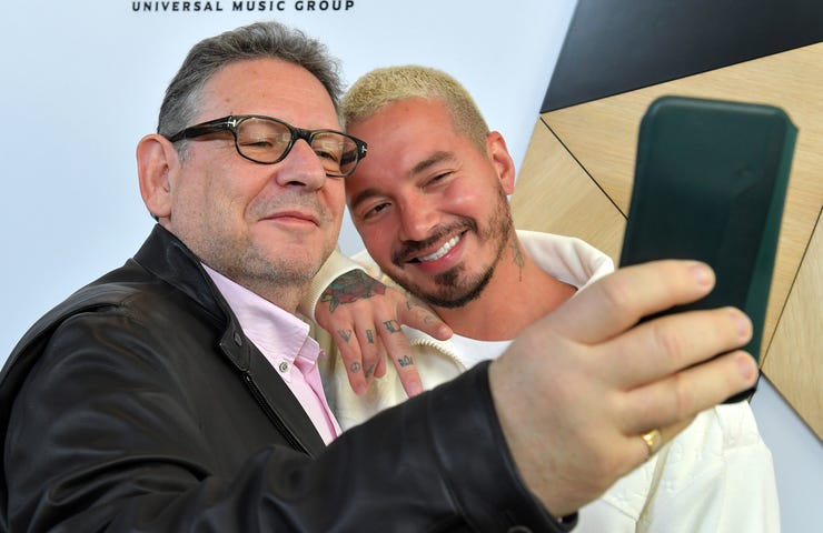 Sir lucian grainge j balvin ingham column