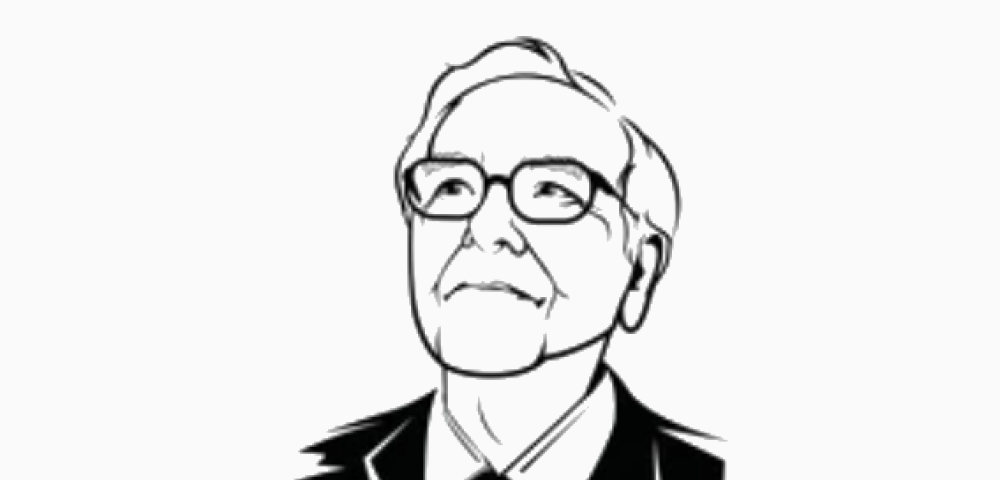 An illustration of WARREN BUFFET.