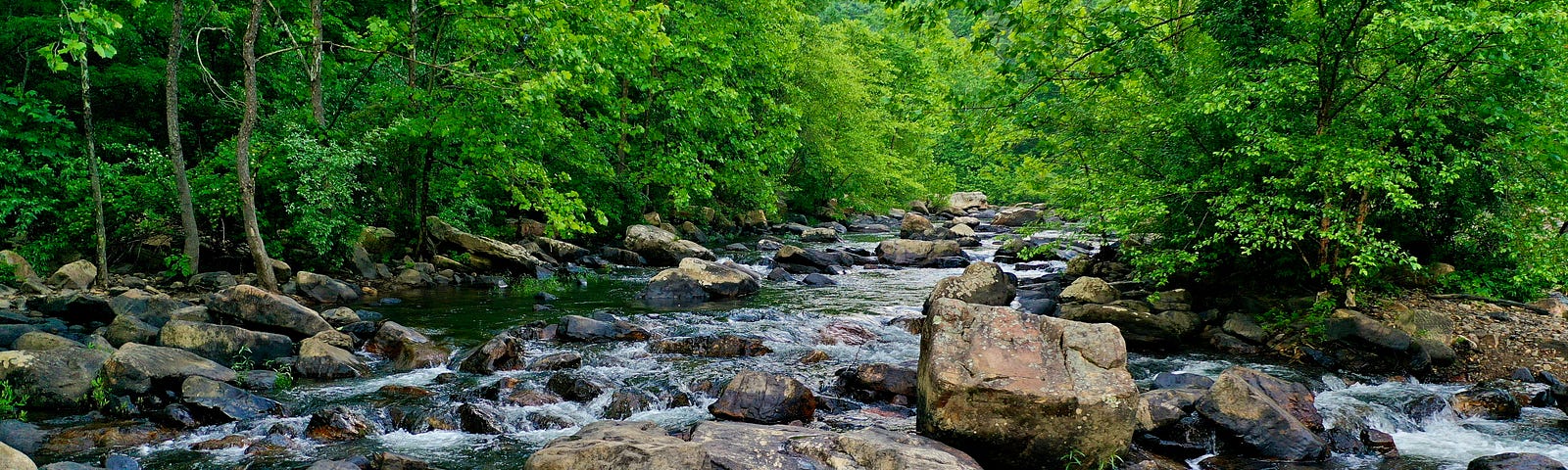 a fast-flowing river